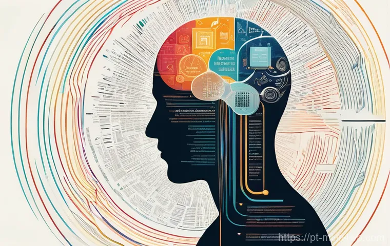 언어적 편향 인식을 위한 교육 자료 - **Prompt: The Invisible Brain of AI and Unconscious Biases**
A highly detailed, intricate illust...
